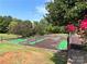 Fun mini golf area with manicured greens and landscaping, perfect for Gathering entertainment at 109 Hummingbird Cir, New London, NC 28127