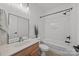Bathroom with standard tub and shower at 11406 Potters Row, Cornelius, NC 28031