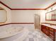 Bathroom featuring a jacuzzi tub and glass shower stall at 1200 Berkshire Dr, Kannapolis, NC 28081