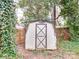 Backyard shed with double doors at 1200 Berkshire Dr, Kannapolis, NC 28081
