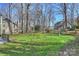 Expansive backyard showcasing mature trees, lush lawn, and ample space at 12724 Cliffcreek Dr, Huntersville, NC 28078