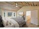 Main bedroom with a wood plank design ceiling at 12724 Cliffcreek Dr, Huntersville, NC 28078