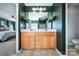 A well-lit bathroom with double sinks and stylish decorative accents at 184 Settlers Grove Ln # L7, Salisbury, NC 28146