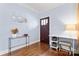 Light and airy entryway with hardwood floors and a stylish console table at 1921 Kenilworth Ave, Charlotte, NC 28203