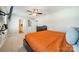 Bright bedroom with neutral colors, ceiling fan and direct bathroom access at 2195 Durand Rd, Fort Mill, SC 29715