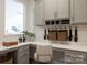 A well-lit office featuring custom cabinets, an open window, and decor at 2229 Millennium Dr # 014, Lancaster, SC 29720