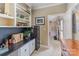 Inviting home office featuring custom built-ins, ample desk space, and plenty of natural light at 2968 Robinwood Rd, Gastonia, NC 28054