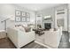 Comfortable living room features a fireplace, plush seating, and abundant natural light at 7206 Sumters Camp Trl, Fort Mill, SC 29707
