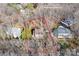 Aerial view of property with boundary lines, highlighting location, yard size, and neighborhood context at 11121 Timber Hill Ct, Charlotte, NC 28226