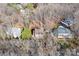 Aerial view of property , highlighting location, yard size, and neighborhood context at 11121 Timber Hill Ct, Charlotte, NC 28226