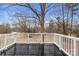 This home offers a lovely outdoor deck with a picturesque view of the neighborhood at 1275 Rocky Creek Rd, Shelby, NC 28152
