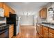 The kitchen opens up to another living space at 1275 Rocky Creek Rd, Shelby, NC 28152