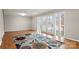 Bright living room features wood floors and natural light at 1275 Rocky Creek Rd, Shelby, NC 28152