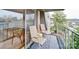 Cozy balcony with seating area at 1323 Queens Rd # 424, Charlotte, NC 28207