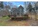 Beautiful backyard featuring a spacious deck perfect for enjoying outdoor gatherings and relaxing in style at 1665 Sherwood Ct, Sherrills Ford, NC 28673