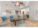 Bright living area with an open floor plan, seamlessly connected to the kitchen and dining spaces at 18409 Harborside Dr, Cornelius, NC 28031