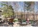 Backyard with a fenced-in space and cozy seating area at 19320 Davidson Concord Rd, Davidson, NC 28036