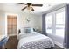 Cozy bedroom featuring natural light and a walk-in closet; inviting and comfortably designed at 2526 Fort St, Charlotte, NC 28205