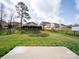 Spacious backyard with green grass and a view of surrounding houses at 3403 Laurel Oak Ln, Gastonia, NC 28056