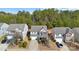 Aerial view of a well-landscaped suburban home with a large front yard at 4462 Haddington Dr, Fort Mill, SC 29707
