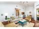 Bright living room featuring vaulted ceilings, hardwood floors, and lots of natural light at 5011 Sharon Rd # B, Charlotte, NC 28210