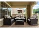 Relaxing outdoor patio area featuring comfortable seating and an inviting atmosphere at 5011 Sharon Rd # B, Charlotte, NC 28210