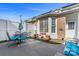 Enclosed patio with outdoor seating, a small garden and privacy fence at 5472 Ives Nw St, Concord, NC 28027
