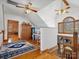 View of the upstairs area with wood floors and an open staircase at 5981 Johnson Rd, Lake Wylie, SC 29710