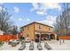 Expansive backyard featuring a well-appointed patio, a cozy lounge area, and a verdant garden at 8104 Stem Ct, Charlotte, NC 28227