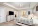 Bright main bedroom with tray ceiling and comfortable furnishings at 114 Tomahawk Dr, Mooresville, NC 28117