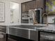 Gourmet kitchen featuring stainless steel appliances and granite countertops at 3078 Montreaux Valley Dr, Fort Mill, SC 29707