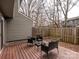 Inviting backyard deck with outdoor seating, providing an ideal spot for outdoor enjoyment at 3170 Heathstead Pl, Charlotte, NC 28210