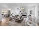 Bright living room with fireplace, white walls, hardwood floors, and comfortable seating area at 5026 Ohm Ln, Charlotte, NC 28270
