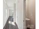 Powder room featuring modern fixtures, pedestal sink, and neutral paint. Perfect for guests at 5207 Georgette Trl, Cherryville, NC 28021