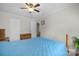 Bedroom with wood-look floors and ceiling fan at 623 S New Hope Rd # 4, Gastonia, NC 28054