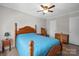 Bedroom with wood-look floors and ceiling fan at 623 S New Hope Rd # 4, Gastonia, NC 28054