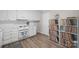 Spacious kitchen with white cabinets and modern appliances and pantry at 623 S New Hope Rd # 4, Gastonia, NC 28054
