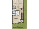 Second floor plan features a Primary suite, two bedrooms, and two full bathrooms at Lot 7 E Rice St, Landis, NC 28088