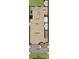Detailed floor plan showcasing the open-concept layout of the main level, including kitchen and living areas at Lot 8 E Rice St, Landis, NC 28088