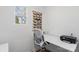 Bright home office with a modern desk, chair, and natural light, perfect for productivity at 1016 Helms Rd, Charlotte, NC 28214