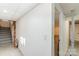 Unfinished basement with stairs, exposed brick and doorway leading to another room at 106 W 16Th St, Kannapolis, NC 28081