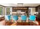 Stylish kitchen boasts a large island with seating and modern lighting fixtures above at 1220 Broadside Rd, York, SC 29745