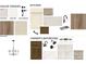 Selection of interior design elements: paint colors, hardware, flooring, countertops, and lighting at 13122 Macon Hall Dr, Mint Hill, NC 28227