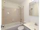 The bathroom features a shower and tub combo, complemented by a vanity with generous counter space at 20115 Henderson Rd # D, Cornelius, NC 28031