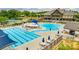 Resort-style pool area with ample seating, shaded areas, and a large pool for relaxation and recreation at 2314 Talon Point Cir, Fort Mill, SC 29715