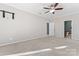 Large bedroom with a ceiling fan and carpet flooring at 2439 Bergamot St, Fort Mill, SC 29708