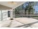 Covered patio with ceiling fan overlooking the backyard and wooded area, ideal for outdoor living at 2439 Bergamot St, Fort Mill, SC 29708
