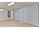 Spacious bedroom with light wood floors and double closets providing lots of storage space at 3617 12Th Street Ne Dr, Hickory, NC 28601