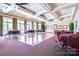 Large ballroom with dance floor and ceiling fans at 786 Platinum Dr, Fort Mill, SC 29708