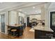 Modern kitchen with granite countertops, stainless steel appliances, and black and white cabinetry at 830 Jefferson Dr, Charlotte, NC 28270